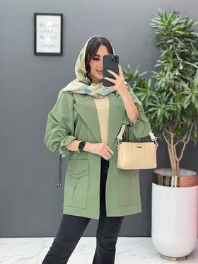 مانتو آستین گت سرجیب دوبل