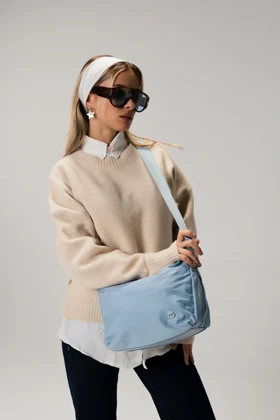 کیف دوشی زنانه دیوید جونز DAVID JONES مدل CM7489 (آبی آسمانی)