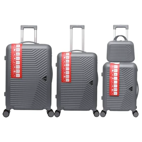 چمدان Three Birds مدل TB40362-4X مجموعه 4 عددی (طوسی)