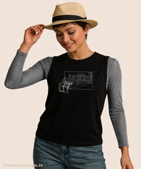 تاپ مردانه و زنانه اصیل ایرانی طرح نگاه کوروش بزرگ