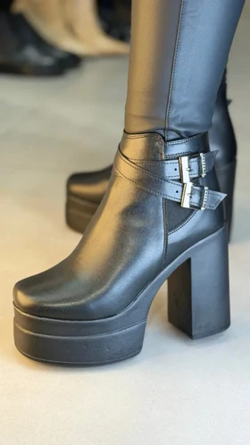 6418 - نیم بوت دو سگک گلوریا 6418