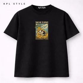 تیشرت منو به فضا ببر | قواره باکسی | %100 پنبه گرم بالا کد 1265