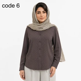 شومیز سیلک مدل گوهردخت علیدسا (کد 6)
