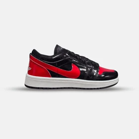 کفش جردن مشکی قرمز ورنی Air Jordan 1 Retro