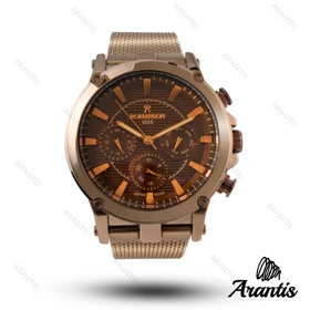 ساعت رومانسون مکس سه موتوره مردانه فول قهوه ای m-10054