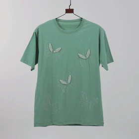 تیشرت پروانه مرواریدی (سبز)