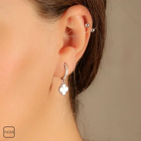 گوشواره نقره ونکلیف کد 151229