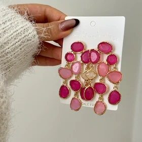 گوشواره زنانه کریستالی کد 896