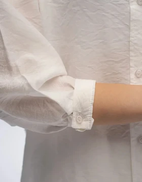 یقه شکاری پارچه چروک