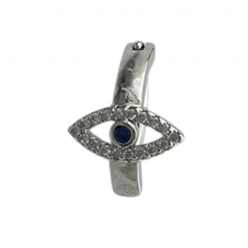 پیرسینگ ناف استیل طرح چشم جواهری