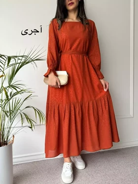 پیراهن حریر آستردار دنیز