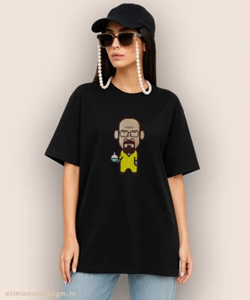 تیشرت لش مردانه و زنانه طرح بریکینگ بد شخصیت والتر وایت کد 884