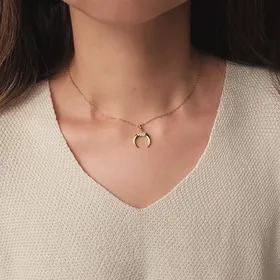 گردنبند هلال ماه وارونه crescent🌙