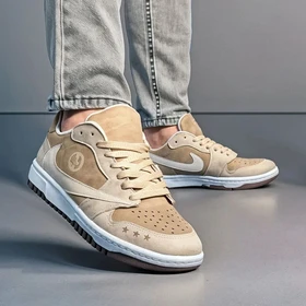 نایک ایر جردن 1 تراویس اسکات ایکس کرم ( Nike Air Jordan 1 Low Travis Scott X )