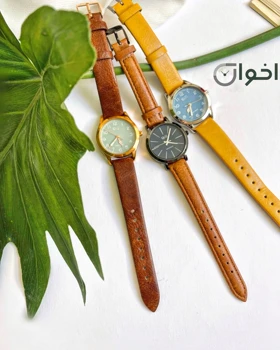 ساعت کیو اند کیو شرکتی چرمی