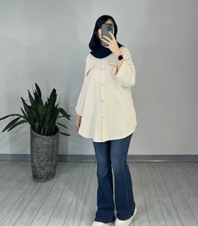 مانتو دکمه دار برکه