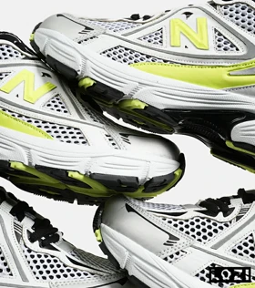 کفش کتانی مردانه و زنانه سفید لیمویی NEW BALANCE 1064 V.2