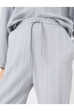شلوار ورزشی Jogger طرح دار کراواتی کمر 3WAK30108EK
