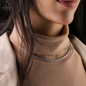 گردنبند تنیسی ظریف Tennis Necklace-S2