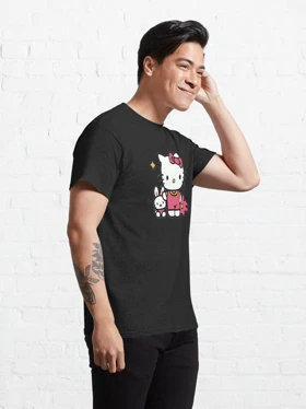 تیشرت Kitty طرح Hello Kitty and Her Bunny