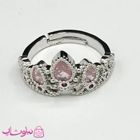 انگشتر زنانه مدل راپونزل صورتی فری سایز