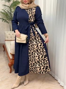 پیراهن کبریتی پلنگی 3429