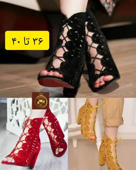 صندل مجلسی زنانه جلو باز پاشنه 7 سانت