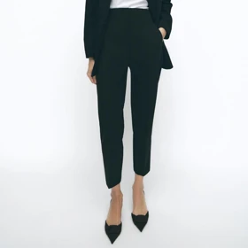 شلوار زنانه ی کرپ پائولا (Paula) سین استایل کد 6129