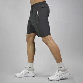 شلوارک ورزشی مردانه آندر آرمور مدل HeatGear-2205 طوسی تیره