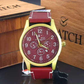ساعت مچی مردانه تیکارتو Ticarto MT3359G سبک 3 موتوره تاریخ دار کد 1