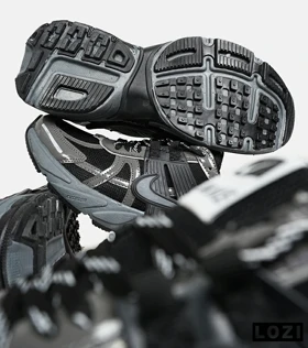 کفش کتانی مردانه و زنانه مشکی خاکستری Nike cushlon