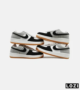 کفش مردانه و زنانه طوسی مشکی سفید NIKE AIR FORCE