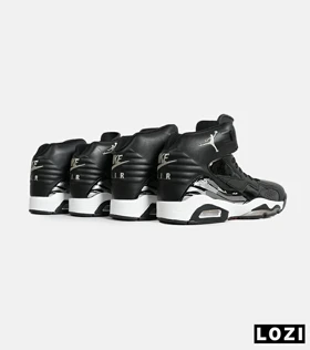 کفش کتانی ساق‌دار مردانه مشکی Nike air jordan 6