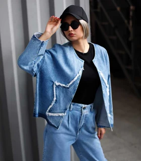 کت جین استار Pinki 1236 در دو رنگ