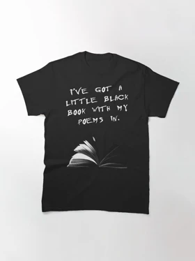 تیشرت پینک فلوید تیشرت Little Black Book - Pink Floyd Inspired Lyric Design کد 177618