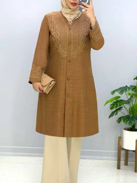 مانتو گلدوزی پورتو کد 458532