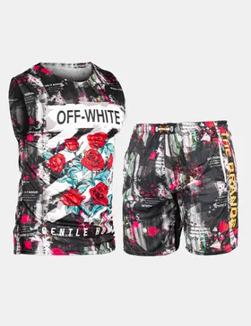 ست رکابی و شلوارک مردانه Off-White