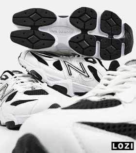 کفش کتانی بزرگ پا سفید مشکی NEW BALANCE 9060