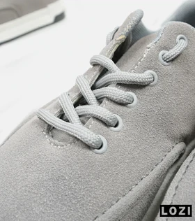 کتانی مردانه طوسی سفید PULL&BEAR