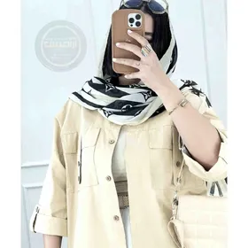 مانتو کتان جیب بلیطی