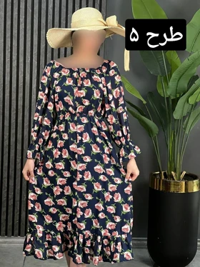 پیراهن کرپ حریر آرزو کد 1641