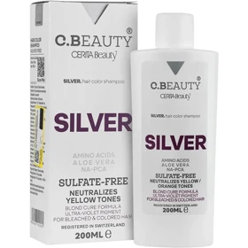 شامپو رنگساژ فری سولفات سیلور سی بیوتی CERITABEAUTY حجم 200میل