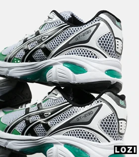 کفش کتانی بزرگ پا خاکستری مشکی سبز ASICS GT 2130