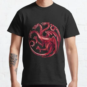 تیشرت house of the dragon طرح da fire Classic T-Shirt کد 195358