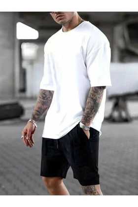 تیشرت سایز بزرگ مردانه the-white