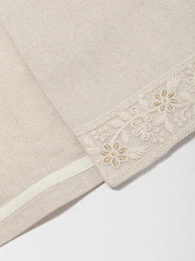 جلیقه لینن زنانه نوار دوزی شده لنا