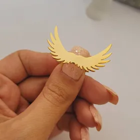 انگشتر استیل طرح بال فرشته