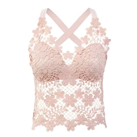 تاپ زنانه ماییلدا مدل گل‌گلی گیپوری کد 5474-1837