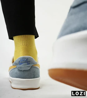کفش کتانی زنانه و مردانه آبی زرد NIKE SB
