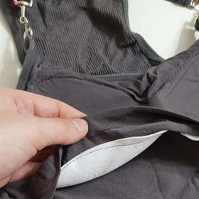 کراپ تاپ زنانه مدل بند زنجیری خاکستری کد 4792